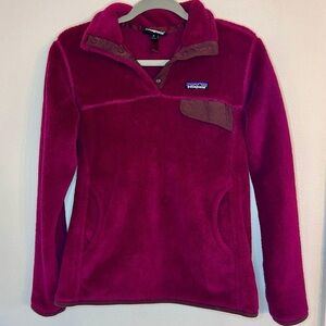 Patagonia Fleece Pullover Jacket in Magenta